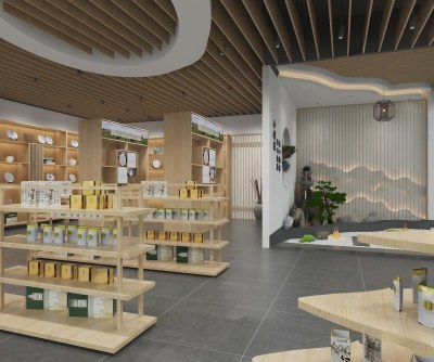 新中式茶叶店3D模型下载